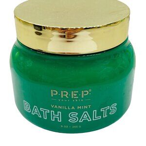 PREP Your Skin Vanilla Mint Bath Salts / Salt Scrub - 9oz